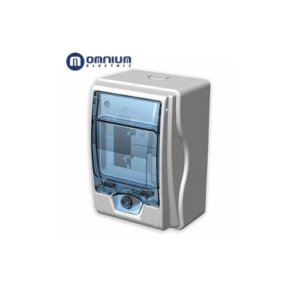 Centro de Carga OMNIUM IP65 para 4 Módulos con Riel DIN