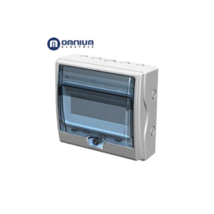Centro de Carga OMNIUM IP65 para 8 Módulos con Riel DIN