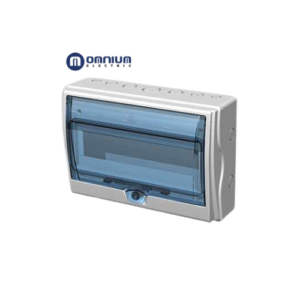 Centro de Carga OMNIUM IP65 para 12 Módulos con Riel DIN