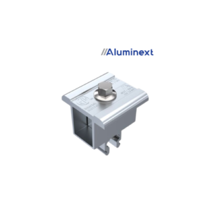 Abrazadera Universal de Aluminio Aluminext Next Rail para Paneles 30–46 mm